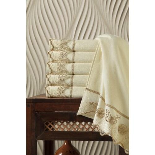 100 cotton Laced adult velvet absorbent fabric coral towel for home bathroom towel sets