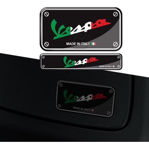 3D Motorcycle Decal Made In Italy Sticker Case for Vespa GTS GTV LX Sprint Primavera 50 125 150 250 300 300ie Super Sport