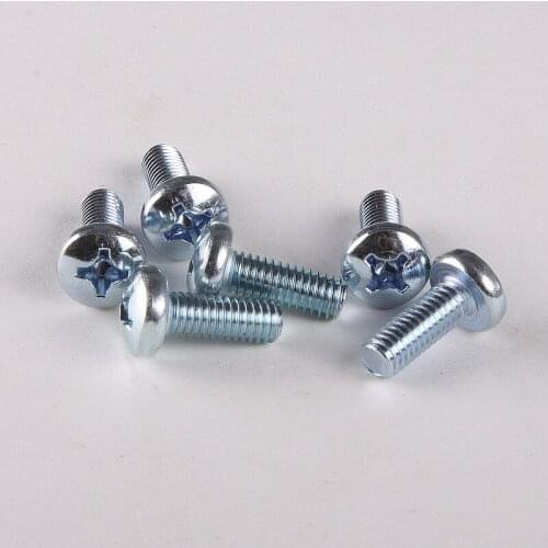 50PCS Cross Recessed Pan Head Screws Round Head Machine Screws Round Head Screws M3 * 30 GB818