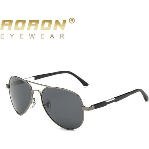 AORON Aluminum Magnesium Mens Sunglasses Polarized Sun Glasses Male Classic Eyewears Accessories Men Oculos de grau 6695