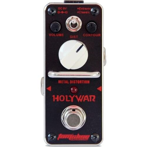 AROMA AHOR-3 HOLY WAR Guitar Pedal True Bypass Metal distortion Mini Analogue Effect Pedals for Guitarra Accessory