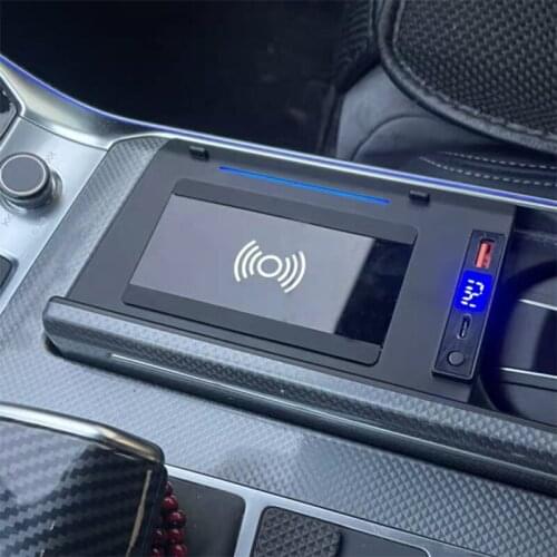 15W car wireless charger for Audi A6 C8 A7 2019 2020 fast charging plate wireless phone charger phone holder accessories