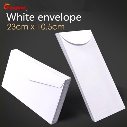 Free shipping 100pcs / lot white envelope simple clean blank envelope simple decorative wedding invitation envelope