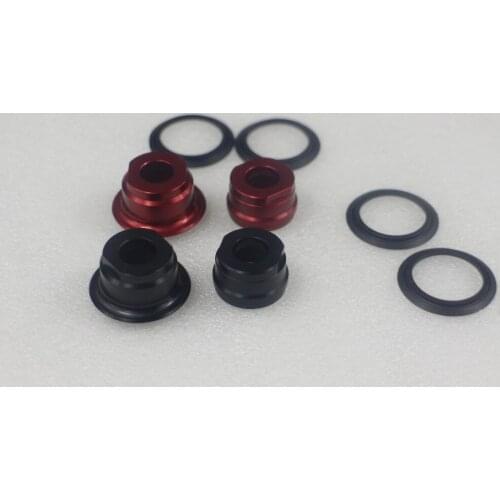 M10 side caps for Powerway M32 rear hub PFH-M32 aluminum alloy 7075 anodized black or red 10mm thru end caps adaptors converters