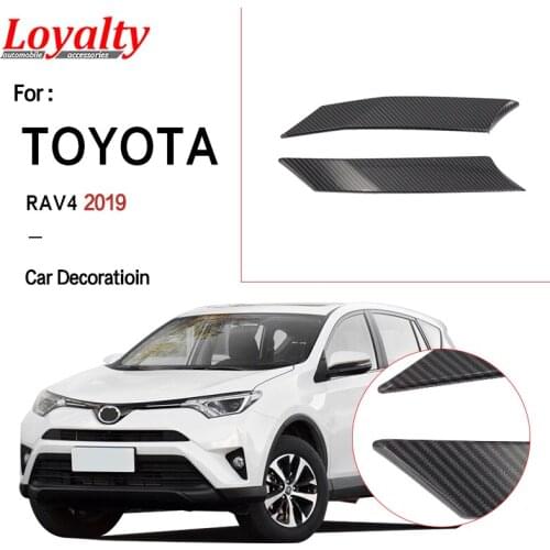 Loyalty For Toyota RAV4 2019 abs Carbon Fiber Car Window C-pillars A-pillars Decorative Sticker Exterior Accessories Car-Styling