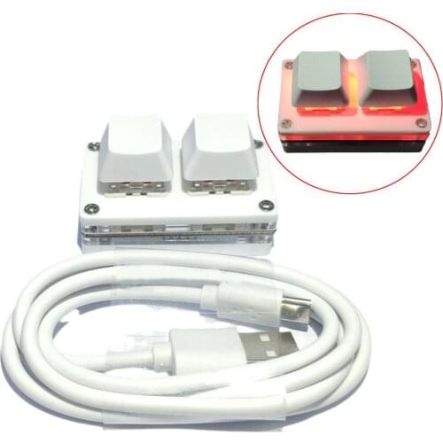 Customized Mini Keyboard Backlit USB Keypad 2-Key Copy Paste Shortcut Key Mechanical Keyboard DIY Customized Keyboard