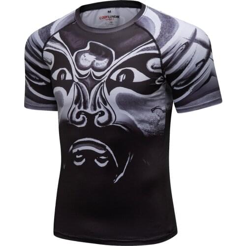 Customized sublimation short sleeve rashguard MMA BJJ shirts sports wear Jogging running Gym design