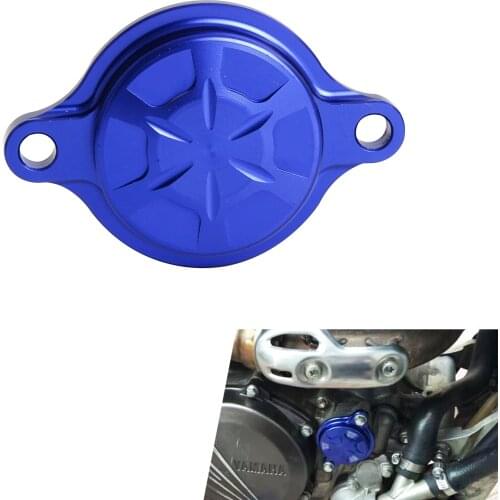 CNC Billet Oil Filter Cover Cap For Yamaha YZ250F YZ450F YZ250FX YZ450FX WR250F WR450F 2016 2017 2018