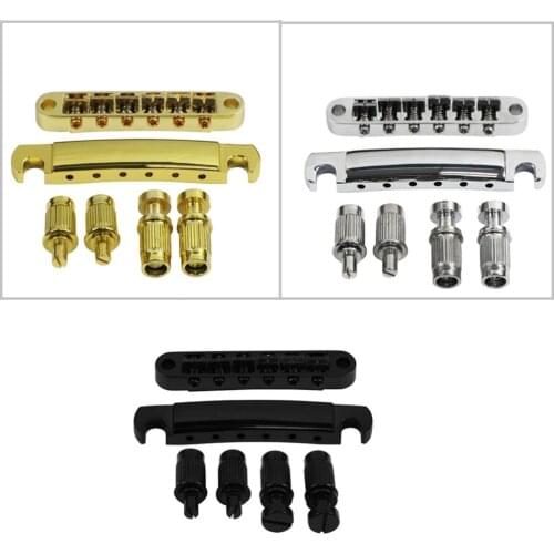 3 Colors Tune-o-matic Bridge Tailpiece Set Accessory For Electric Guitar
