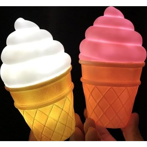 The Same Paragraph Ice Cream Night Light Baby Feeding Lamp From Night Light Room Decoration Simulation Ice Cream