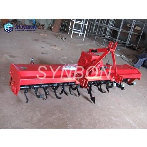 SYNBON new farm machinery agricultural rotavator cultivator rotary tiller duty tractor 3 point manual pto rotary tiller gearbox