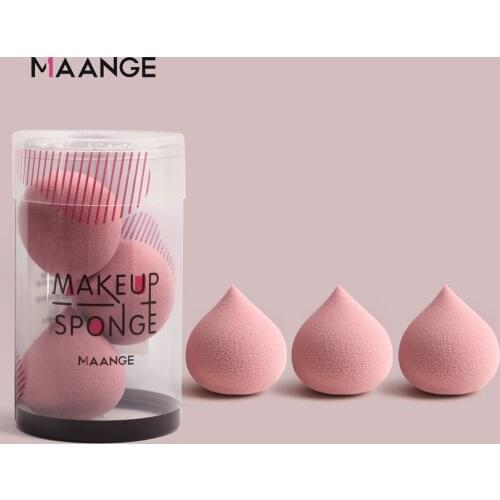 New 3/4pcs/box makeup sponge puff set Dry and Wet Use Bigger in Water cosmetics foundation microfiber make up sponge Beauty puff