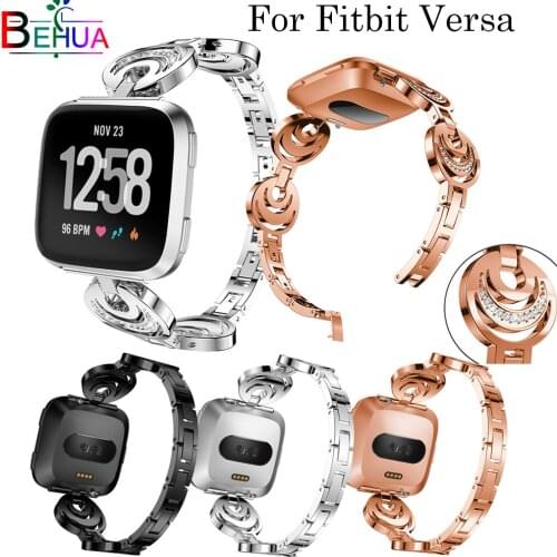 New Stainless Steel Genuine Bracelet for Fitbit Versa Smart Watch Band Link Loop Replacement Wrist Strap Bangle watch Strap band