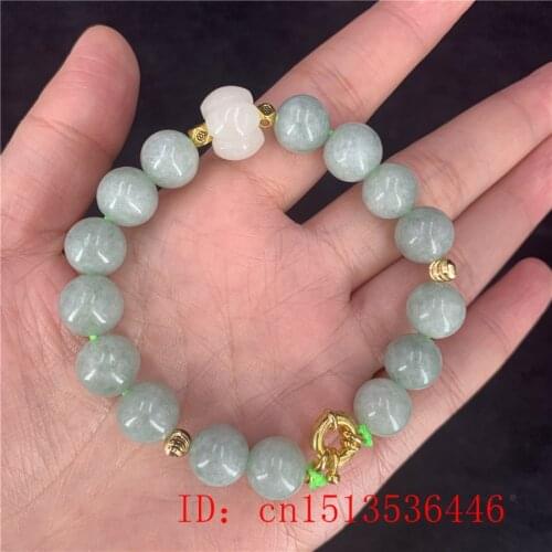 Original Natural Green Jade 10mm Beads Bracelet Jade Round Necklace Jewellery Fashion Man Woman Luck Amulet Customizable