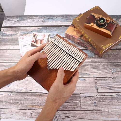 21 Keys Kalimba Mahogany Wood Thumb Finger Piano Mbira African Sanza Mbira with Tuning Tool Sheet Music Musical Instrument