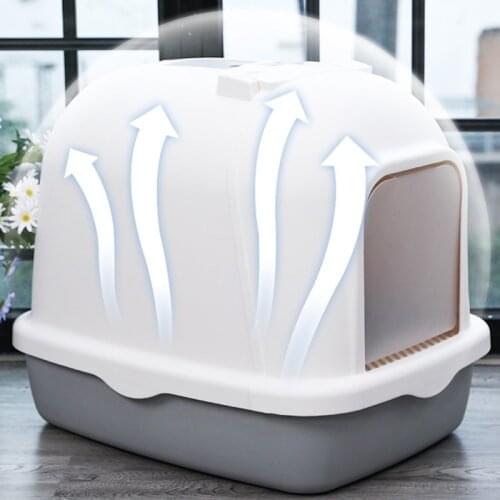 Fully Enclosed Cat Litter Basin Double-layer Toilet Drawer Deodorant Large Oversized Extra Large Cat Litter Tray Anti-splash