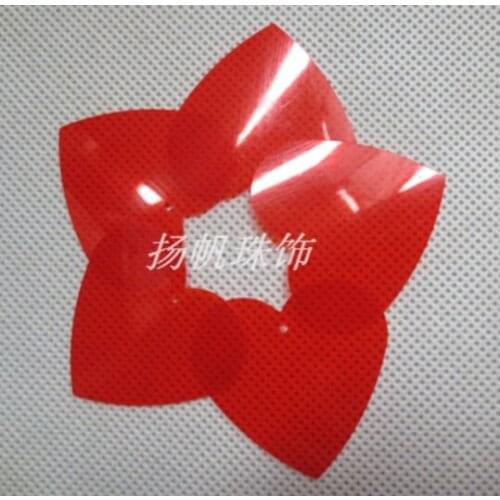 Sewing supplies 30mm Clothing accessories DIY bead curtain beads PVC peach heart sequins transparent color heart-shaped film