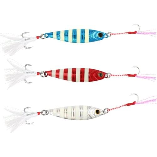 Glow Jigging Fishing Lure 10g/15g/20g/30g/40g/60g Artificial Hard Bait Small Metal Shore Cast Jigs Shore Casting Metal Jig Bait