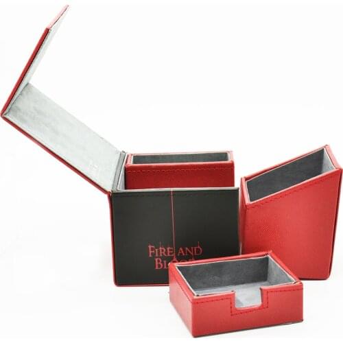 TCG Card Deck Boxes Fire and Blood Case Time Walker Game Playmat BOX for MGT/YGO/FOW/CFV/Star Realms