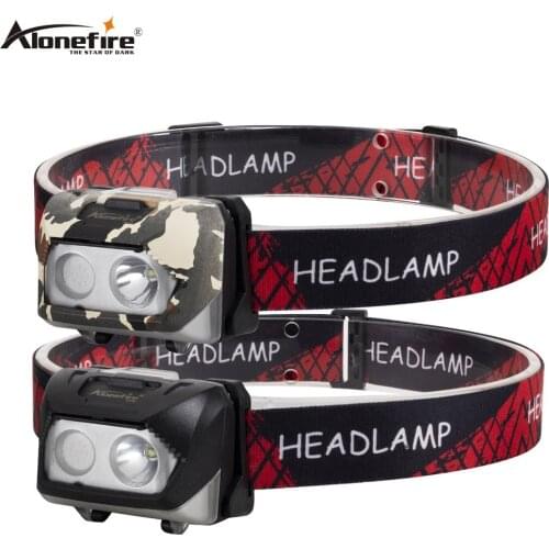 Alonefire HP50 Mini Waterproof COB LED Flashlight Outdoors Headlight Headlamp Torch Emergency Lantern