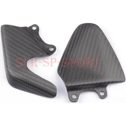 Motorcycle Rearset Foot Mount Heel Guard Plate Cover Cowl Farings Carbon Fiber For MV Agusta F4 2010 2014