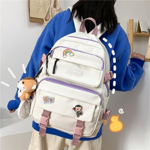 Women Backpacks Fashion Waterproof Rucksack For Teen Girls Boys School Bags Large Capacity Cute Student Bookbag Travel Mochila