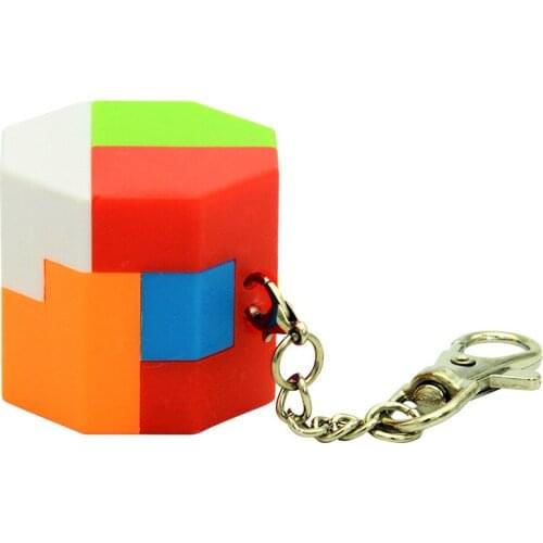 Mini Magic Cube Magic Ball Cylinder Key Chain Puzzle Educational Toys Keychain Key Ring Key Chain