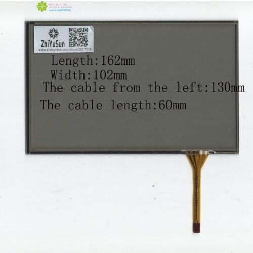 ZhiYuSun 4510GT 7inch 162mm*102mm 4 line touch screen panel 162*102 Sensor glass for GPS CAR compatible