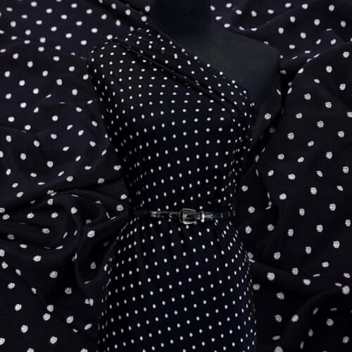 100% mulberry silk crepe de chine cloth 14mm 140 cm wide summer anti-wrinkle shirt dress printed fabric wholesale silk cloth