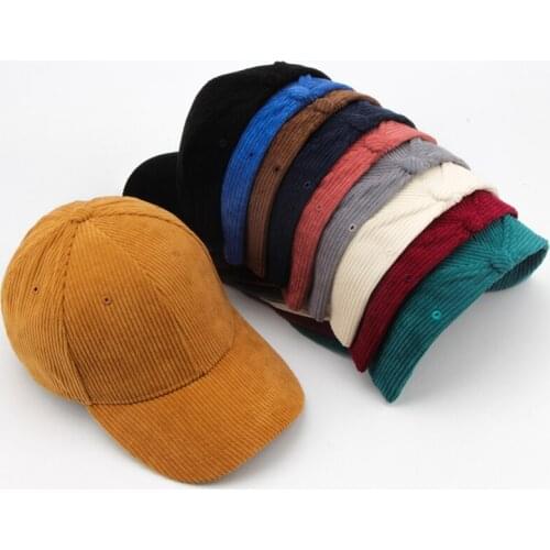 CNTANG 2021 Corduroy Baseball Cap For Women Mens Fashion Snapback Autumn Winter Hip Hop Caps Casual Vintage Brand Hats Unisex