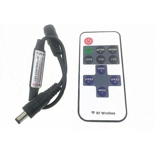 5V-24v 11Key 17key Remote Controller for SMD 3528 5050 RGB 12A 3X4A LED SMD Strip Lights free shipping