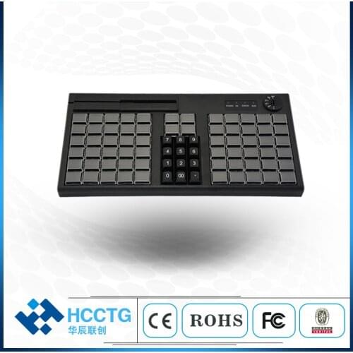 76 Keys USB PS/2 High Quality Membrane Programmable POS Keyboard (KB76M)
