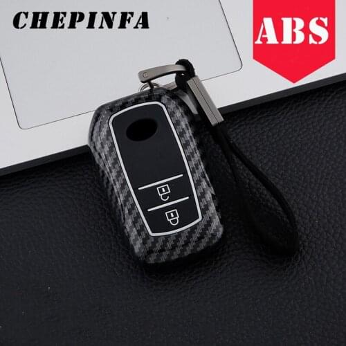 ABS Car Key Case Full Cover For Toyota Camry Corolla RAV4 Modified Flip Folding Remote Key Shell Case 2/3/4 Buttons TOY43 Blade