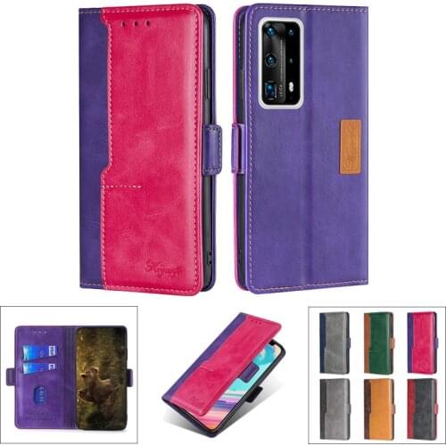 Case For Huawei P40 Lite 5G Cover Huawei P40 Pro Plus Luxury Leather Back Cover Wallet Flip Phone Case on For Huawei P40 Lite E