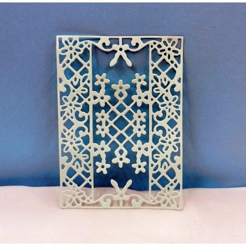 Flower Border Metal Cutting Dies Scrapbooking Embossing Folders for DIY Album Card Making Craft Stencil Greeting Photo Paper