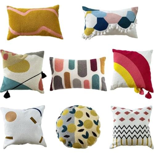 Decorative Throw Pillow Cover Cotton Pillowcase for Couch Bedroom Car Home Decoration