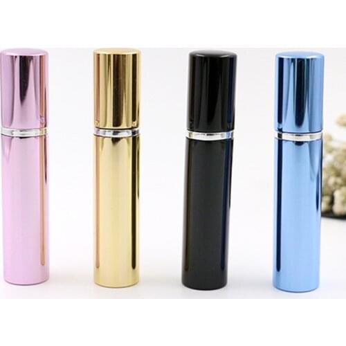 6PCS 7ml Refillable bottles Perfume Bottles Essential Oil Bottle Tubes With Spray Scent Pump Atomizer Bottles Aluminum Bottles