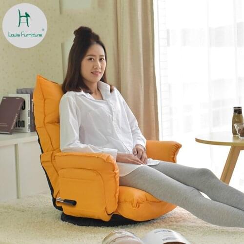 Louis Fashion Living Room Sofas Lazy Single Cute Girl Creative Japanese Tatami Folding Bedroom Chair