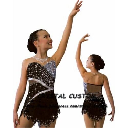 Girls Figure Ice Skating Dresses Graceful New Brand Figure Skating Competition Dress DR4112