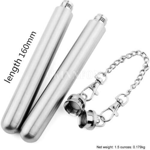 50Pcs/Lot 1.5oz Portable Stainless Steel Hip Flask Tube Waist Mini Liquor Pot Alcohol Whiskey Flask Wine Bottle