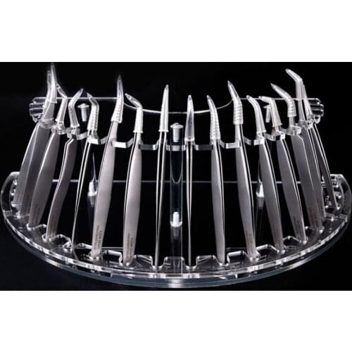 Professional Eyelashes Tweezers Storage Display Stand Eyelash Extension Tweezers Organizer Beauty Makeup Tool