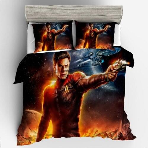Dropshipping Bedding Set 3D Printed Duvet Cover Bed Set Star Trek Home Textiles for Adults Bedclothes with Pillowcas W03