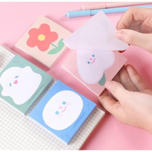 Rainbow Sticky Notes Kawaii Stickers Cute Memo Pad student Memo Sheets Kawaii Stationery Novelty cartoon Planner Stickers