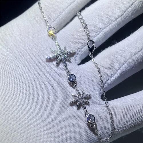 Handmade Luxury Jewelry Rice character Bracelet AAAAA cz Silver Colors Love Party Wedding bracelet for women Men Jewelry Gift