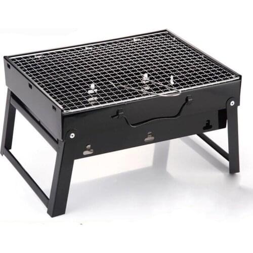 Foldable BBQ Grills Terrace Thickening Barbecue Cooking Charcoal Grill Bbq Grill Rack Small Camping Picnic Home Barbecue Tools