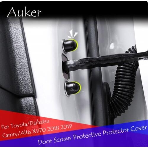Car Styling Door Screws Protective Protector Cover 16Pcs/Set For Toyota/Daihatsu Camry/Altis XV70 2018