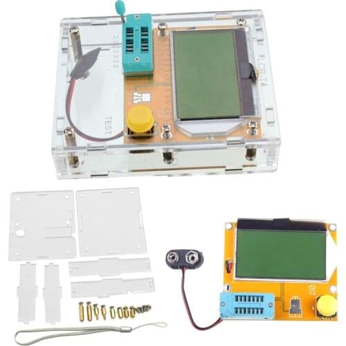 Transistor Tester LCR-T4 Mega328 M328 Multimeter Diode Triode Capacitor ESR Meter MOS PNP/NPN L/C/R +box