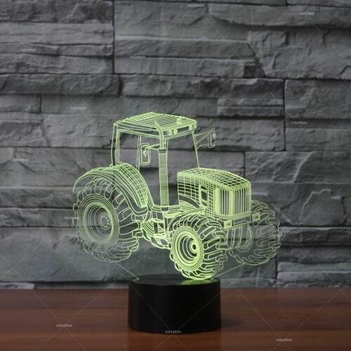 Tractor Creative 3d Lighting Usb Led Stereo Lamp Usb Ambient led Lamp Gadgets Electronicos