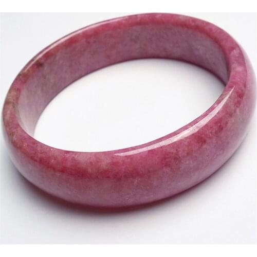 Inner Diameter 56mm Genuine 100% Natural Rose Rhodonite Gems Stone Charm Fashion Bangles Women Gift Just One