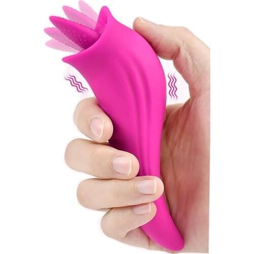 Female Masturbator Tongue Oral Licking Vibrators Sex Toys for Women Clitoris Stimulator Dildo 8 Speeds G-spot Vagina Massage